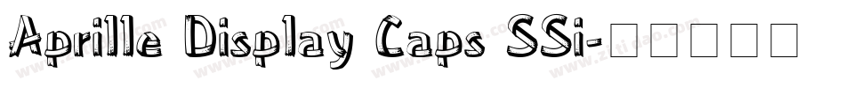 Aprille Display Caps SSi字体转换